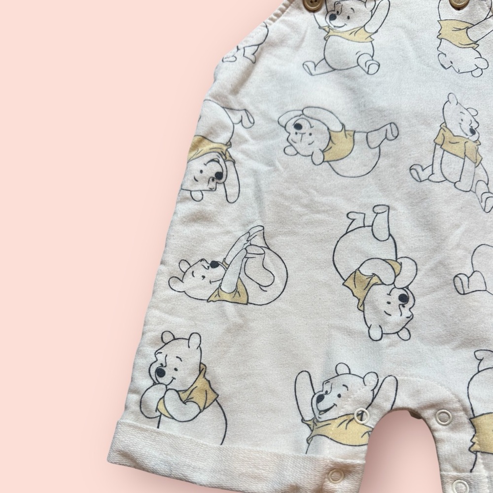 Disney Baby Cream Color Winnie The Pooh Overalls - Picture 2 of 8